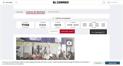 Desktop Screenshot of loteria.elcorreo.com